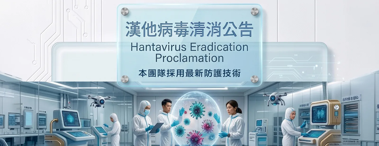 漢他病毒清消公告 — 本團隊採用最新防護技術